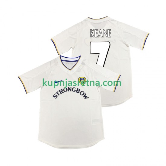 Muškarci Domaći Home Dresova Leeds United KEANE 7 Retro 2000 2001 Kratkih Rukava