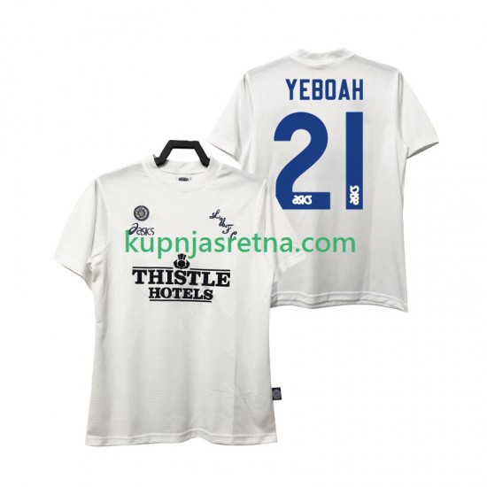 Muškarci Domaći Home Dresova Leeds United YEBOAH 21 Retro 1995 1996 Kratkih Rukava