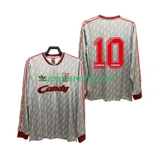 Muškarci Gostujući Away Dresova Liverpool 10 Retro 1989 1991 Dugim Rukavima