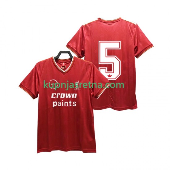 Muškarci Domaći Home Dresova Liverpool 5 Retro 1985 1986 Kratkih Rukava
