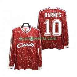 Muškarci Domaći Home Dresova Liverpool BARNES 10 Retro 1989 1991 Dugim Rukavima