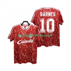 Muškarci Domaći Home Dresova Liverpool BARNES 10 Retro 1989 1991 Kratkih Rukava