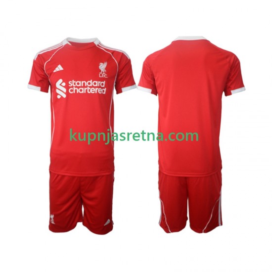 Dječja Domaći Home Dresova Liverpool 2025-2026 Kratkih Rukava