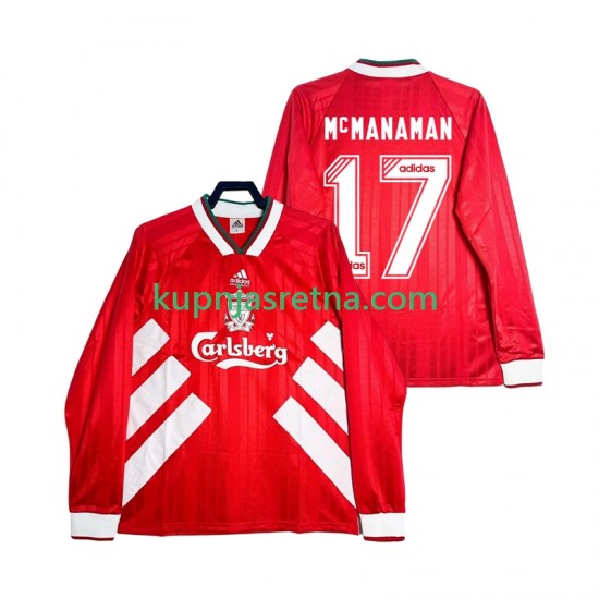 Muškarci Domaći Home Dresova Liverpool MCMANAMAN 17 Retro 1993 1995 Dugim Rukavima