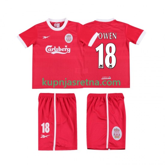 Dječja Domaći Home Dresova Liverpool OWEN 18 Retro LWP 1997 1998 Kratkih Rukava