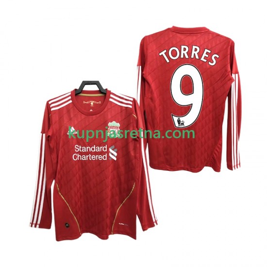 Muškarci Domaći Home Dresova Liverpool Torres 9 Retro 2010 2012 Dugim Rukavima