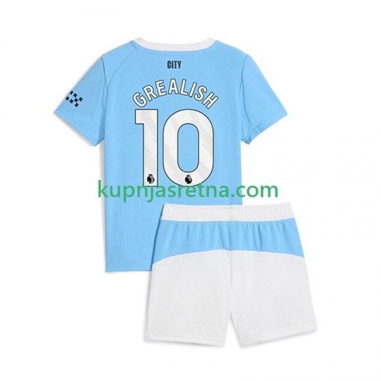 Dječja Domaći Home Dresova Manchester City Jack Grealish 10 2025-2026 Kratkih Rukava
