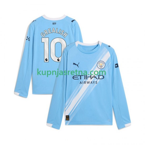 Muškarci Domaći Home Dresova Manchester City Jack Grealish 10 2025-2026 Dugim Rukavima