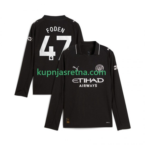 Muškarci Gostujući Away Dresova Manchester City Phil Foden 47 2025-2026 Dugim Rukavima