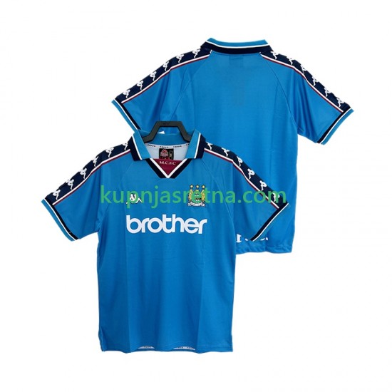 Muškarci Domaći Home Dresova Manchester City Retro 1997 1998 Kratkih Rukava