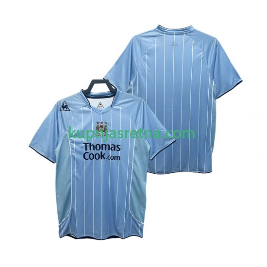 Muškarci Domaći Home Dresova Manchester City Retro 2007 2008 Kratkih Rukava