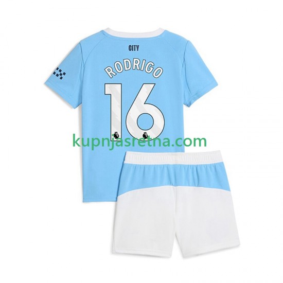 Dječja Domaći Home Dresova Manchester City Rodrigo Hernandez 16 2025-2026 Kratkih Rukava