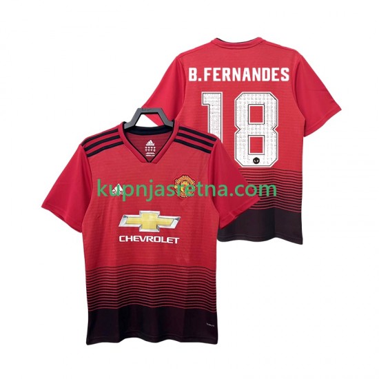 Muškarci Domaći Home Dresova Manchester United B.FERNANDES 18 Retro 2018 2019 Kratkih Rukava
