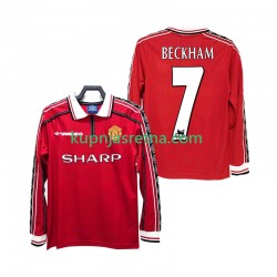Muškarci Domaći Home Dresova Manchester United BECKHAM 7 Retro 1998 1999 Dugim Rukavima Muškarci Domaći Home Dresova Manchester United BECKHAM 7 Retro 1998 1999 Dugim Rukavima