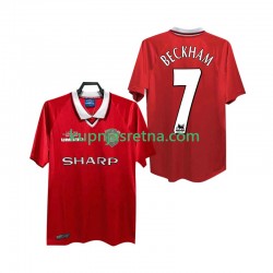 Muškarci Domaći Home Dresova Manchester United BECKHAM 7 Retro 1999 2000 Kratkih Rukava