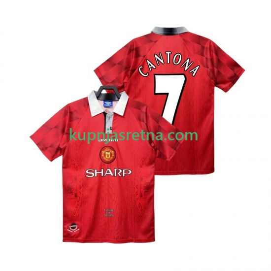 Muškarci Domaći Home Dresova Manchester United CANTONA 7 Retro 1996 1997 Kratkih Rukava