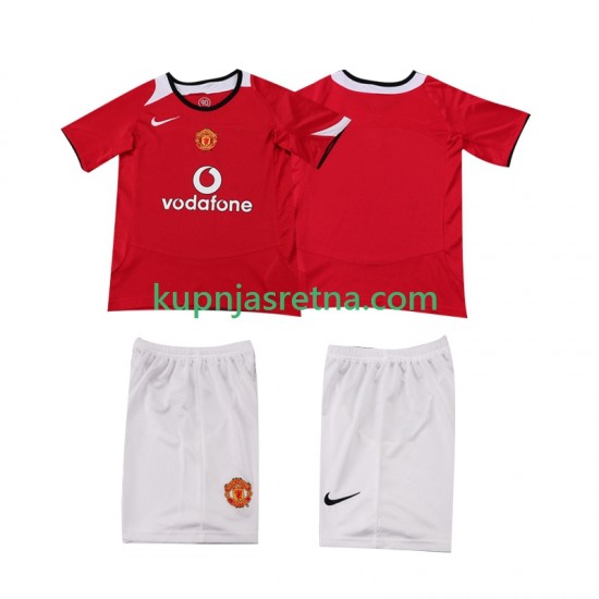 Dječja Domaći Home Dresova Manchester United Retro 2005 2006 Kratkih Rukava