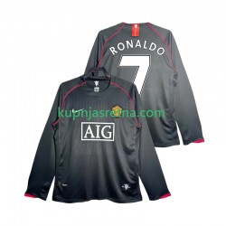 Muškarci Gostujući Away Dresova Manchester United Critstiano Ronaldo 7 Retro 2007 2008 Dugim Rukavima