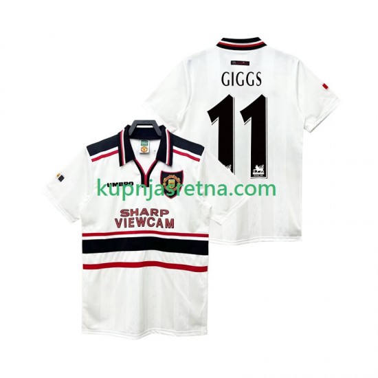Muškarci Gostujući Away Dresova Manchester United GIGGS 11 Retro 1998 1999 Kratkih Rukava