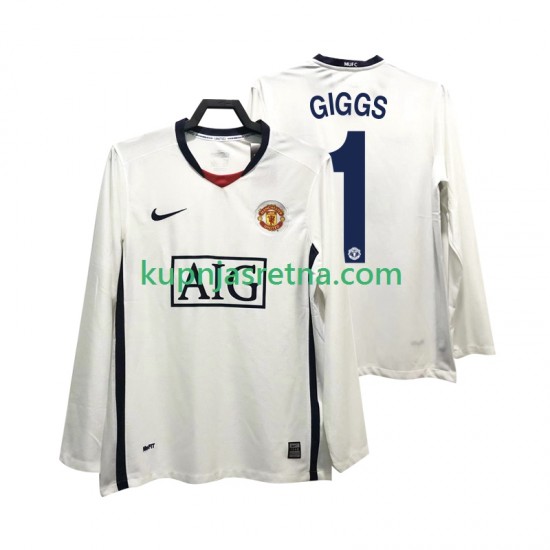 Muškarci Gostujući Away Dresova Manchester United GIGGS 11 Retro Premier League 2008 2009 Dugim Rukavima