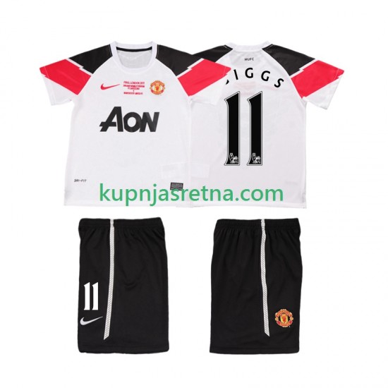 Dječja Treći Dresova Manchester United GIGGS 11 Retro Champions League 2011 2012 Kratkih Rukava