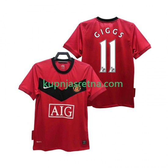 Muškarci Domaći Home Dresova Manchester United GIGGS 11 Retro 2009 2010 Kratkih Rukava