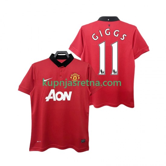 Muškarci Domaći Home Dresova Manchester United GIGGS 11 Retro 2013 2014 Kratkih Rukava