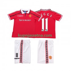 Dječja Domaći Home Dresova Manchester United Giggs 11 Retro 1998 1999 Kratkih Rukava