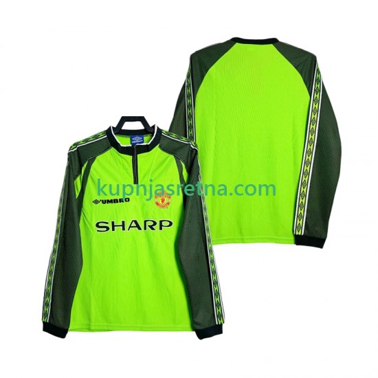 Muškarci Domaći Home Golmanski Dresova Manchester United Retro 1998 2000 Dugim Rukavima
