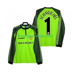 Muškarci Domaći Home Golmanski Dresova Manchester United SCHMEICHEL 1 Retro 1998 2000 Dugim Rukavima