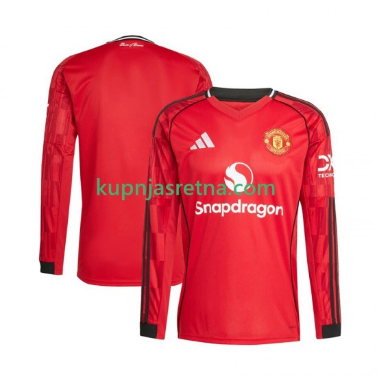 Muškarci Domaći Home Dresova Manchester United 2025-2026 Dugim Rukavima