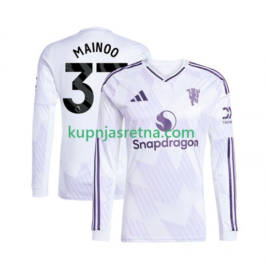 Muškarci Gostujući Away Dresova Manchester United Kobbie Mainoo 37 2025-2026 Dugim Rukavima