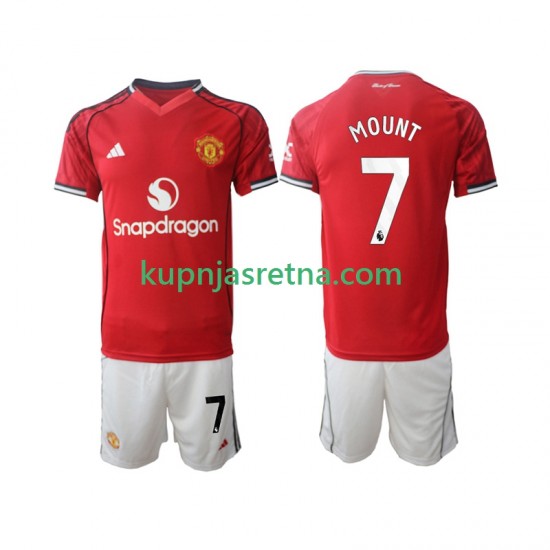 Dječja Domaći Home Dresova Manchester United Mason Mount 7 2025-2026 Kratkih Rukava