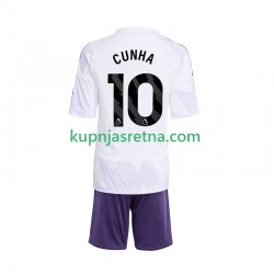 Dječja Gostujući Away Dresova Manchester United Matheus Cunha 10 2025-2026 Kratkih Rukava Dječja Gostujući Away Dresova Manchester United Matheus Cunha 10 2025-2026 Kratkih Rukava