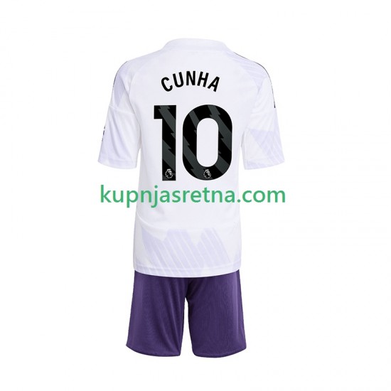 Dječja Gostujući Away Dresova Manchester United Matheus Cunha 10 2025-2026 Kratkih Rukava