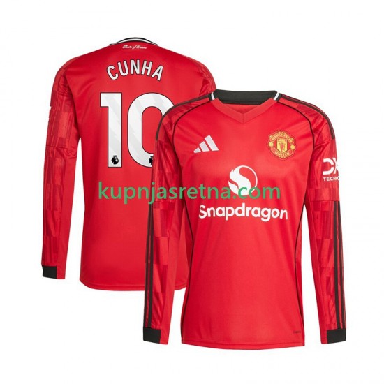 Muškarci Domaći Home Dresova Manchester United Matheus Cunha 10 2025-2026 Dugim Rukavima