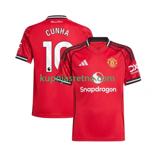 Muškarci Domaći Home Dresova Manchester United Matheus Cunha 10 2025-2026 Kratkih Rukava