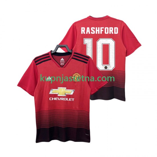 Muškarci Domaći Home Dresova Manchester United RASHFORD 10 Retro 2018 2019 Kratkih Rukava