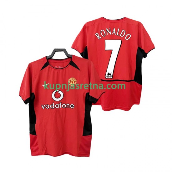 Muškarci Domaći Home Dresova Manchester United RONALDO 7 Retro 2002 2004 Kratkih Rukava