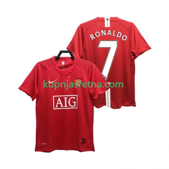 Muškarci Domaći Home Dresova Manchester United RONALDO 7 Retro Premier League 2007 2008 Kratkih Rukava