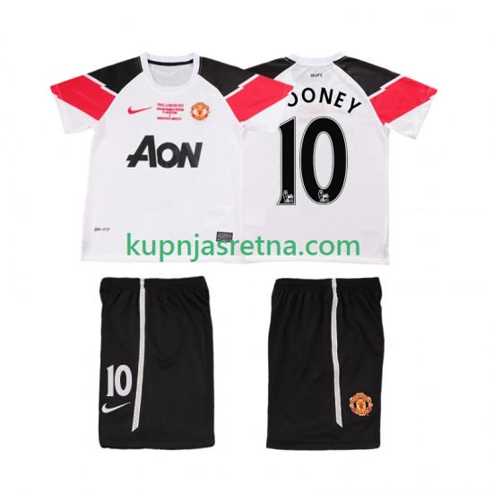 Dječja Treći Dresova Manchester United ROONEY 10 Retro Champions League 2011 2012 Kratkih Rukava