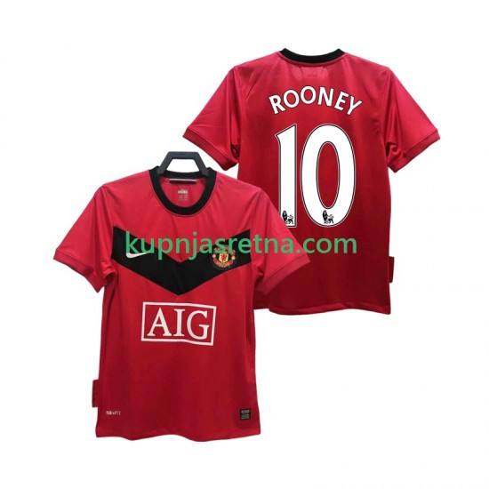 Muškarci Domaći Home Dresova Manchester United ROONEY 10 Retro 2009 2010 Kratkih Rukava