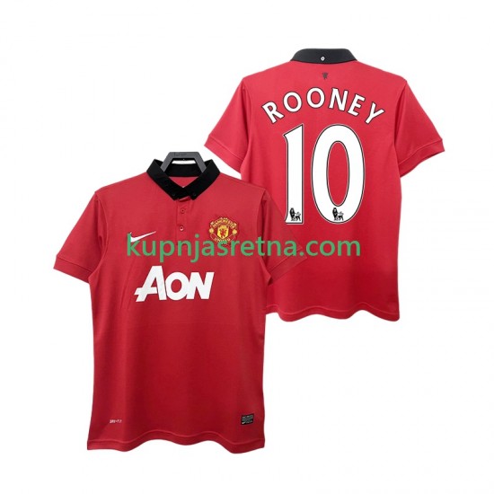 Muškarci Domaći Home Dresova Manchester United ROONEY 10 Retro 2013 2014 Kratkih Rukava