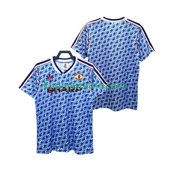 Muškarci Gostujući Away Dresova Manchester United Retro 1990 1992 Kratkih Rukava
