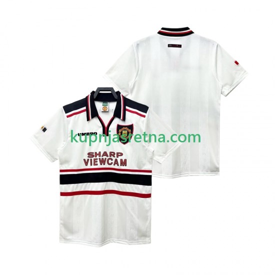 Muškarci Gostujući Away Dresova Manchester United Retro 1998 1999 Kratkih Rukava