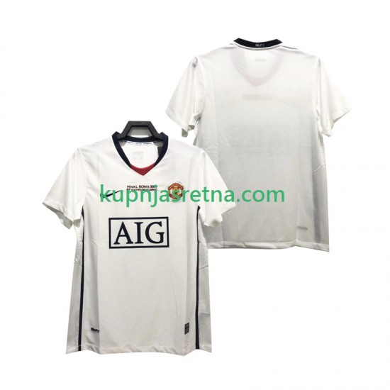 Muškarci Gostujući Away Dresova Manchester United Retro Champions League 2008 2009 Kratkih Rukava
