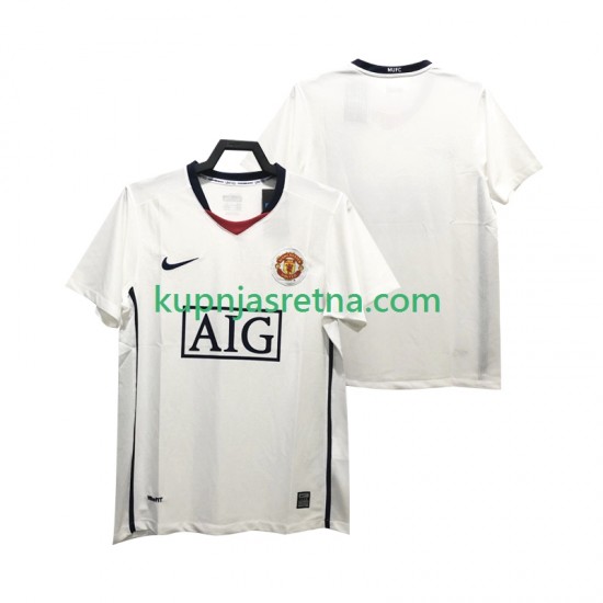 Muškarci Gostujući Away Dresova Manchester United Retro Premier League 2008 2009 Kratkih Rukava