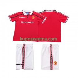 Dječja Domaći Home Dresova Manchester United Retro 1998 1999 Kratkih Rukava