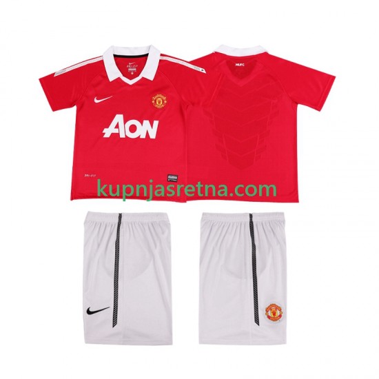 Dječja Domaći Home Dresova Manchester United Retro 2010 2011 Kratkih Rukava