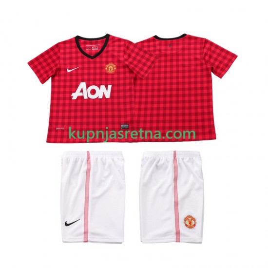Dječja Domaći Home Dresova Manchester United Retro 2012 2013 Kratkih Rukava